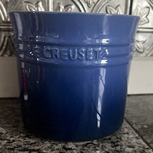 Le Creuset Cobalt Blue Stoneware Container/Crock